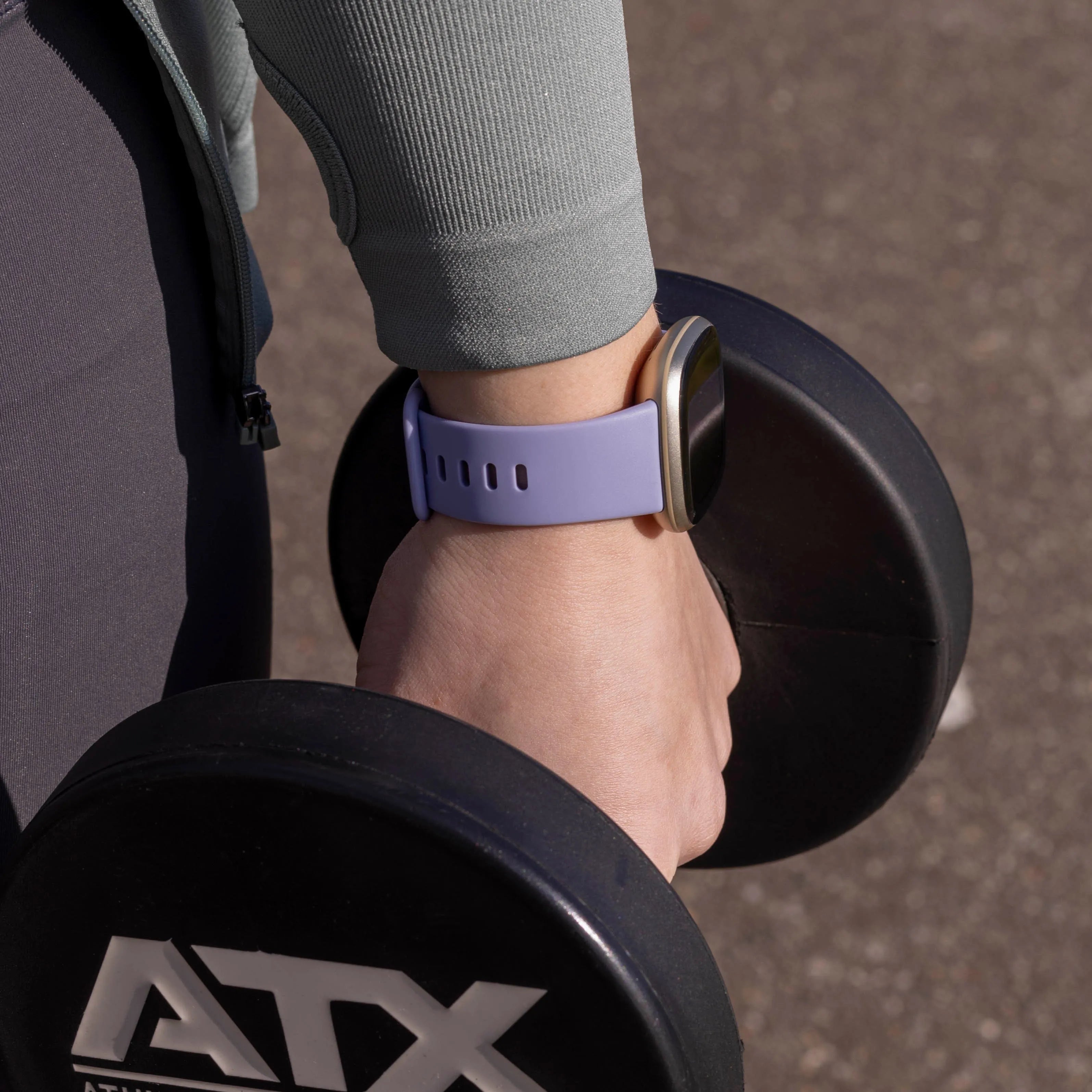 Bracelet silicone classique Fitbit Sense 2 (lavande)