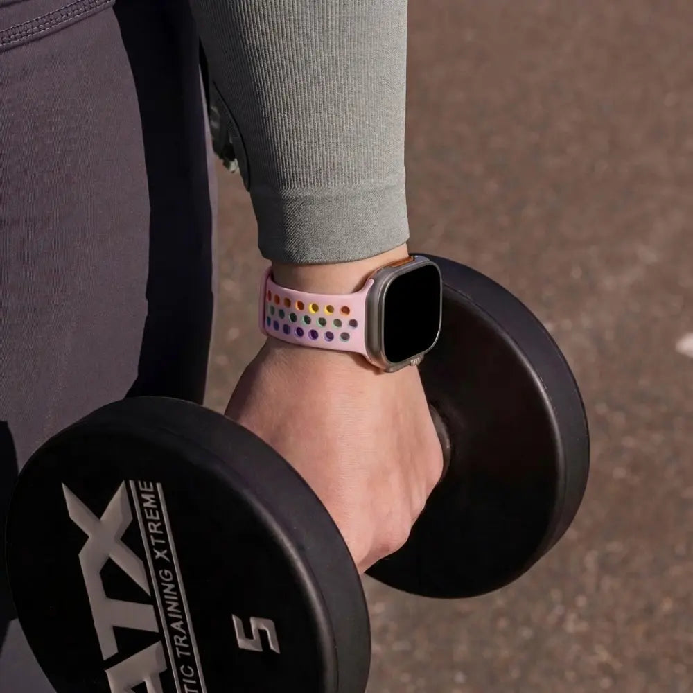 Bracelet sport Apple Watch (rose / multicolore)