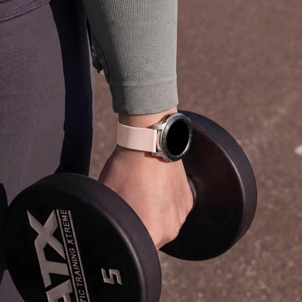 Silicone Sport Strap, antique pink, lifestyle photo