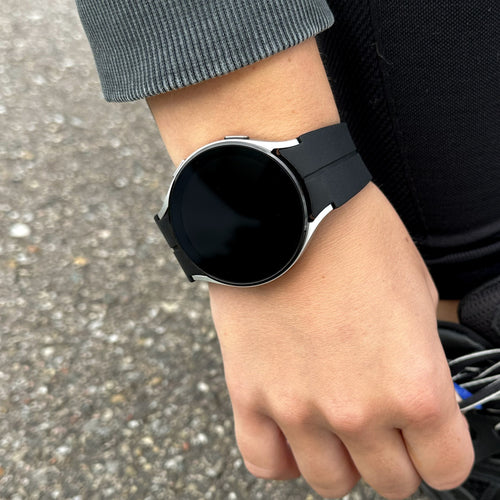 Silicone Magnetic Sport Strap, black, lifestyle photo