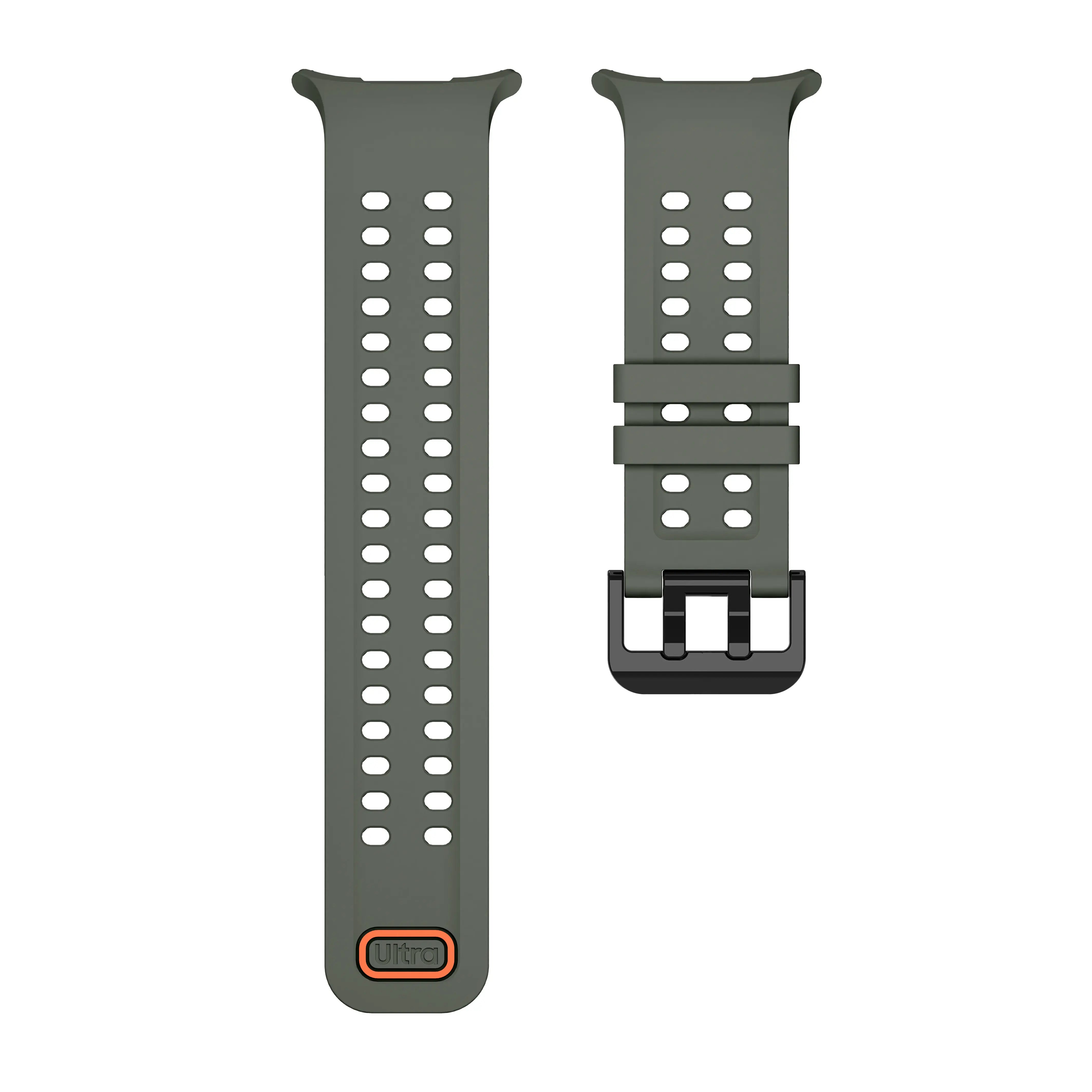 Samsung Galaxy Watch Ultra 2 Silicone Strap (Dark Green)