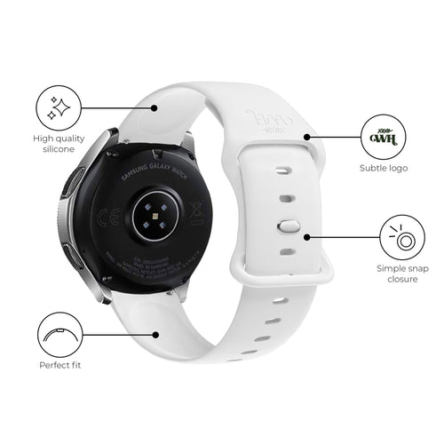 Bracelet silicone xoxo Wildhearts Samsung Galaxy Watch 5 Pro (blanc)
