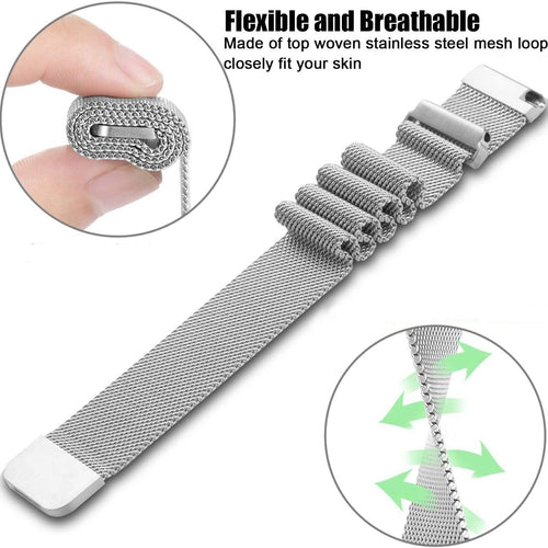 Garmin Forerunner 255 Milanese Strap (Silver)