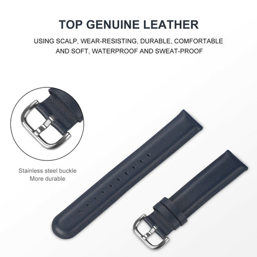 Leather Strap, dark blue, promotional banner