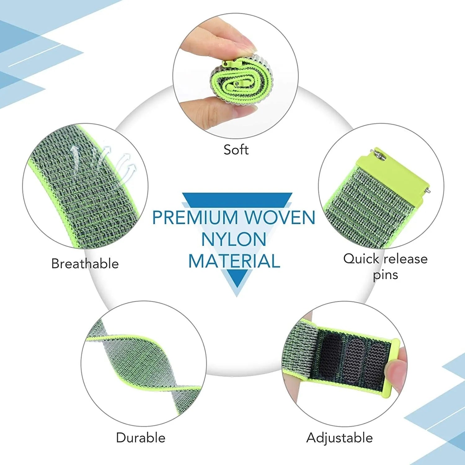 Bracelet nylon OnePlus Watch 3 - 46mm (fluorescent)