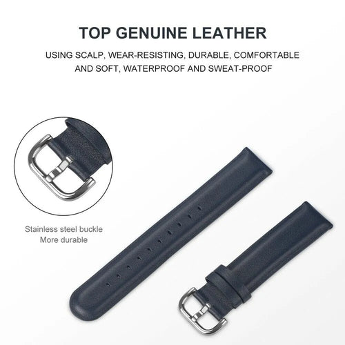 Leather Strap, dark blue, promotional banner