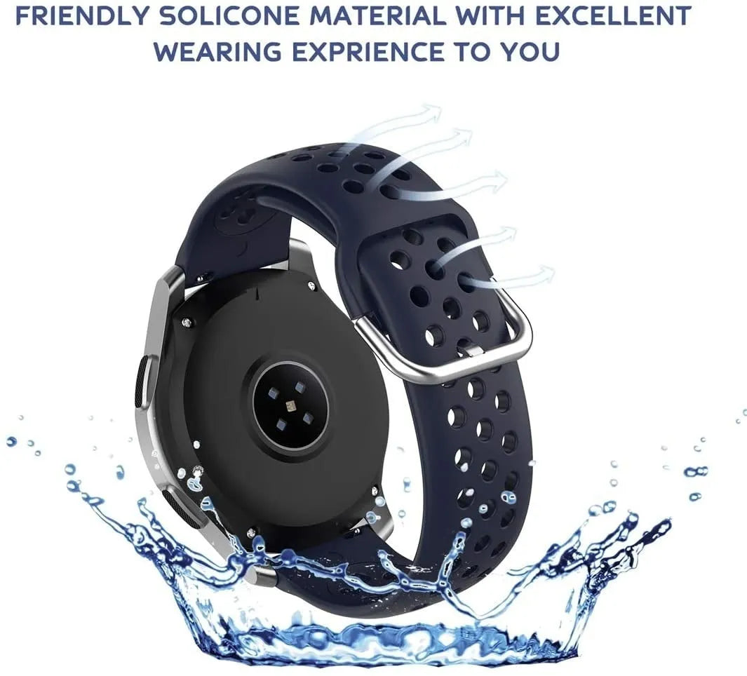 Breathable Silicone Strap, dark blue, promotional banner