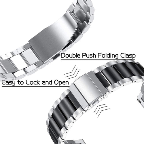 Bracelet acier Huawei Watch GT 5 41mm (argent/noir)