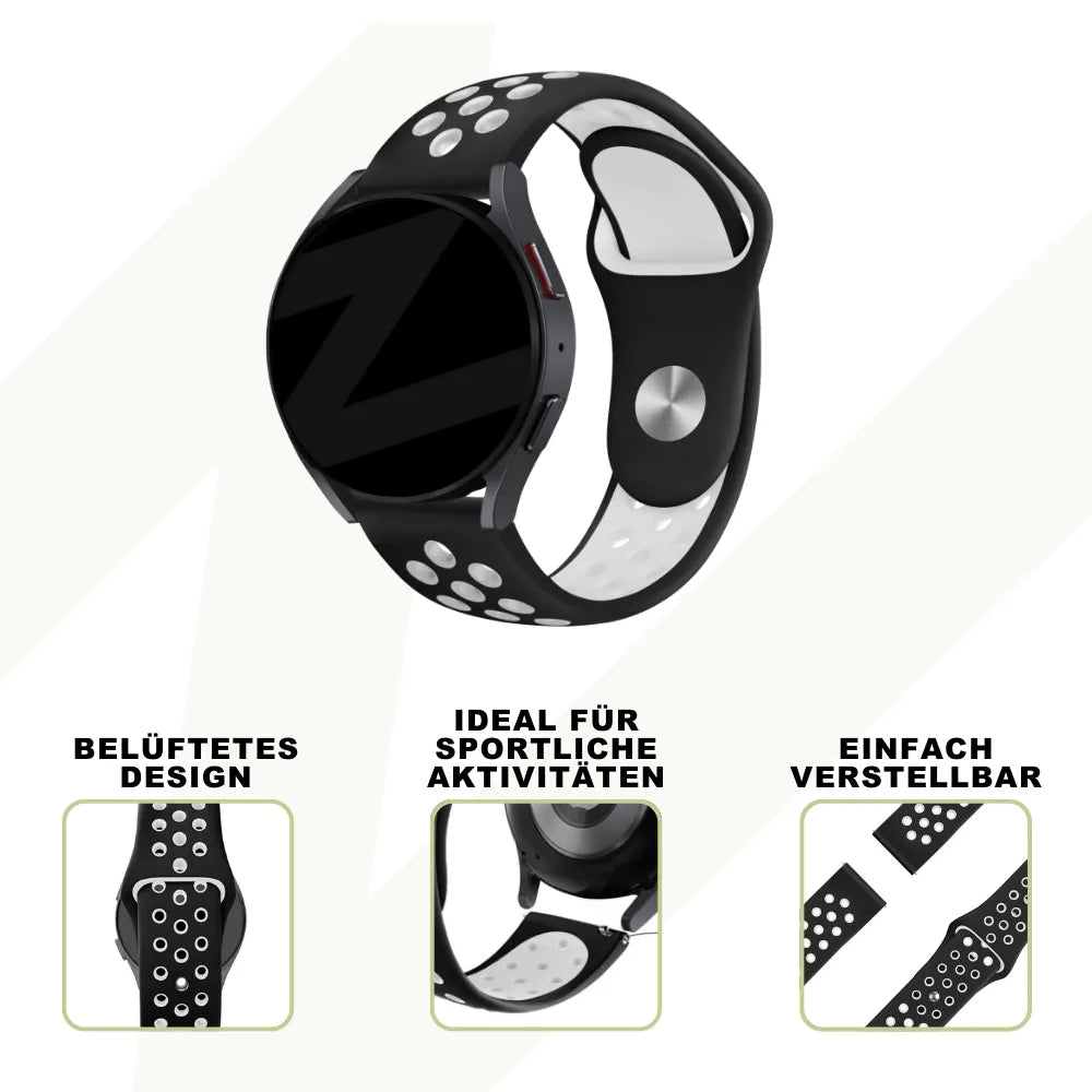 Bandz Bracelet sport 'Deluxe' Coros Apex 2 (noir/blanc)