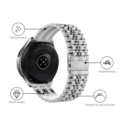 Bracelet acier xoxo Wildhearts Huawei Watch GT 3 Pro 46mm (argenté)