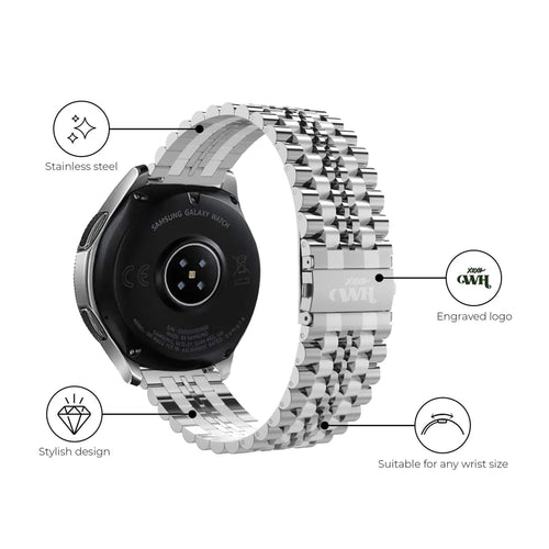 Bracelet acier xoxo Wildhearts Fossil Gen 5e 44mm (argenté)