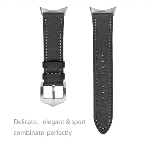 Bracelet cuir moderne Google Pixel Watch 5 - 45mm (noir)