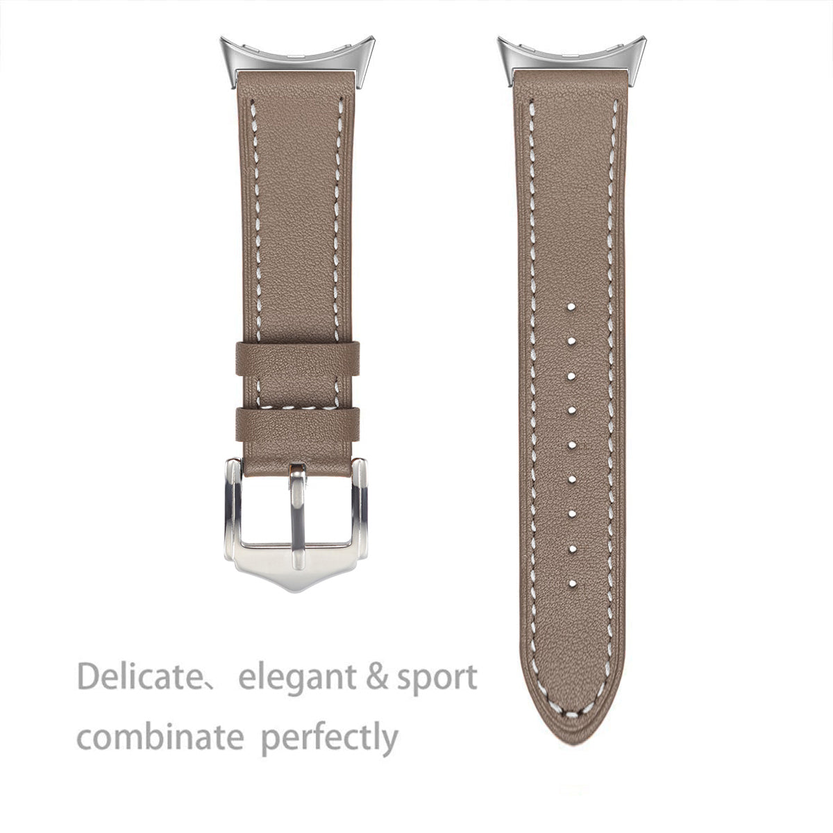 Bracelet cuir moderne Google Pixel Watch 3 - 45mm (coco)