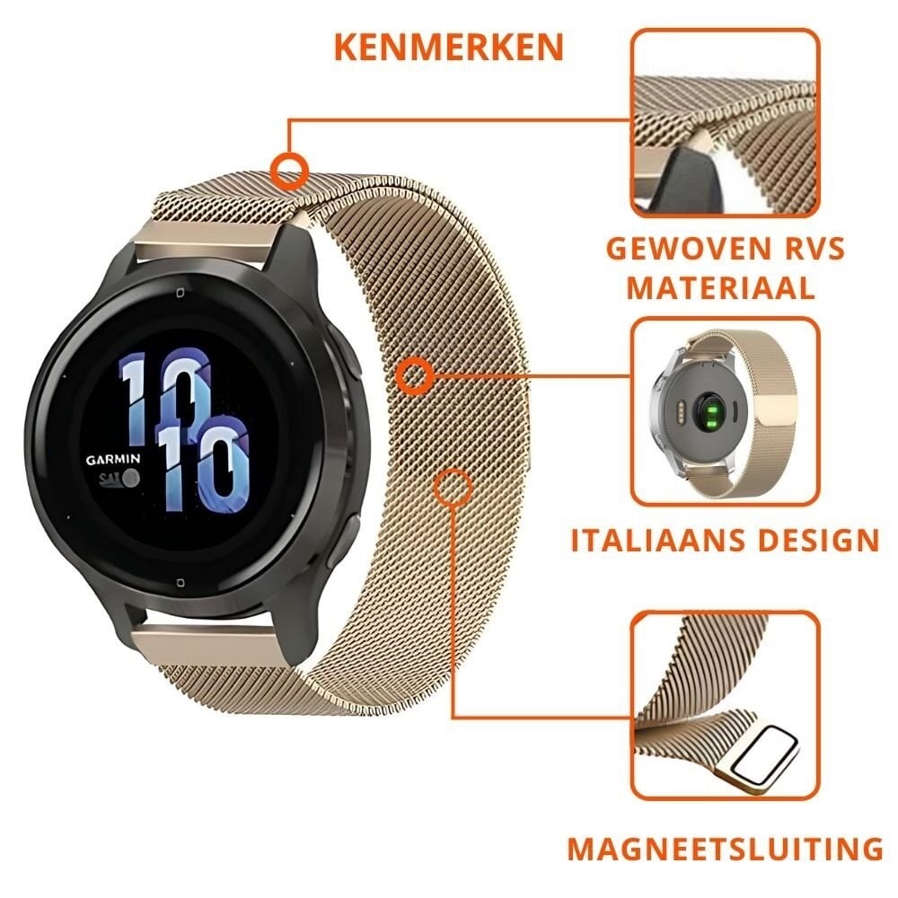 Bracelet Milanais Huawei Watch GT 5 41mm (champagne or)