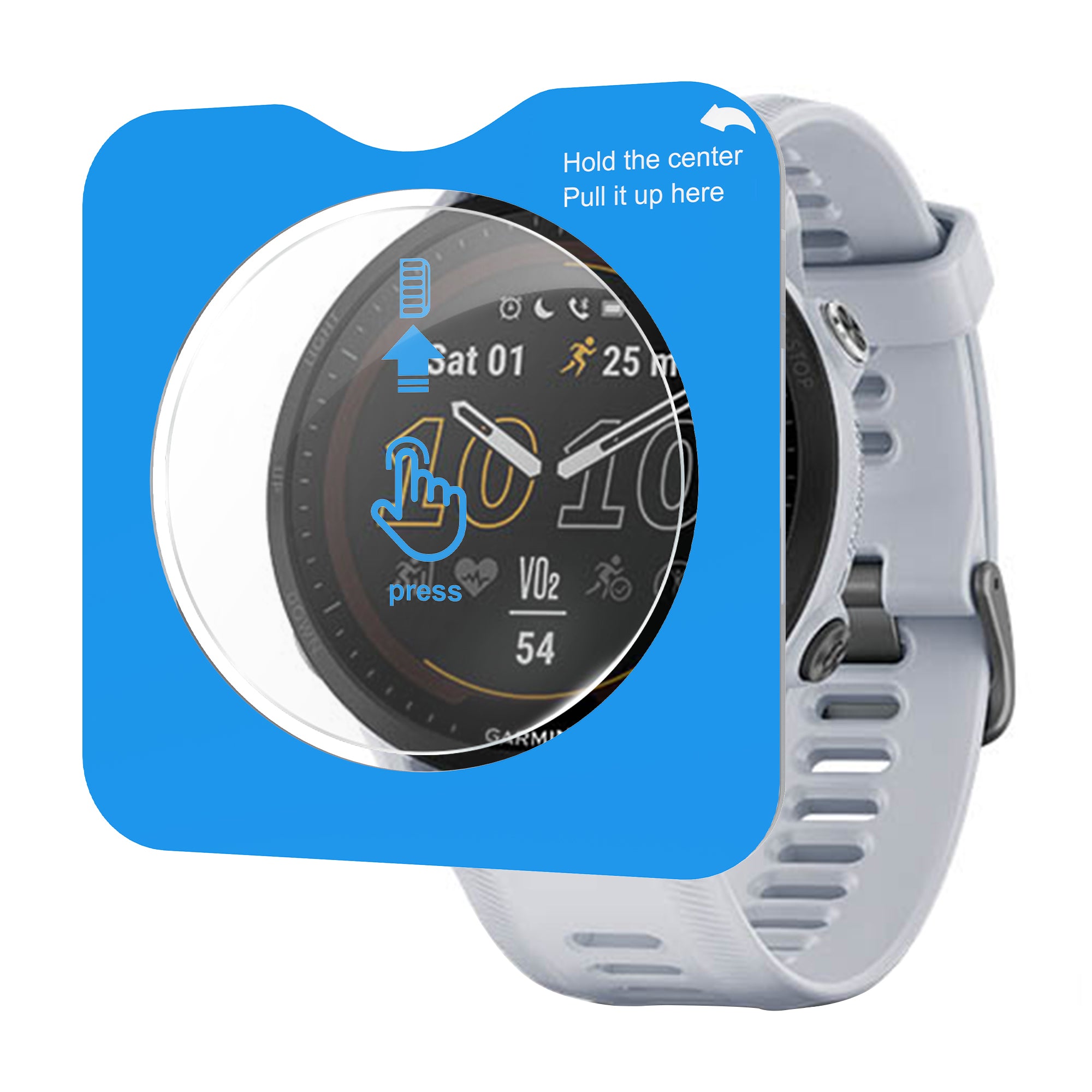 Protection d'écran avec outil de pose en un clic - Garmin Forerunner 955