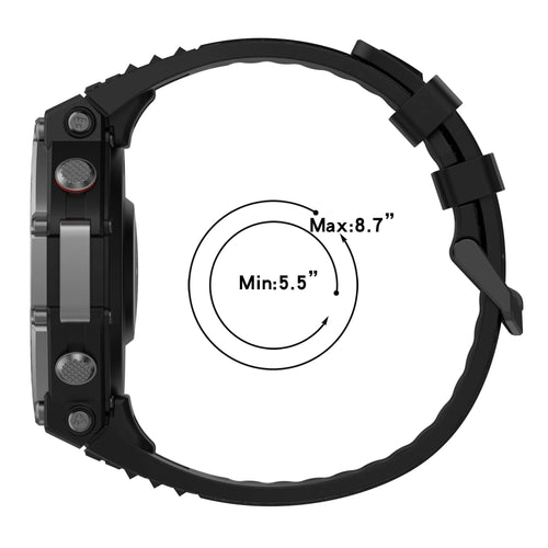 Bracelet silicone Amazfit T-Rex 3 (noir)