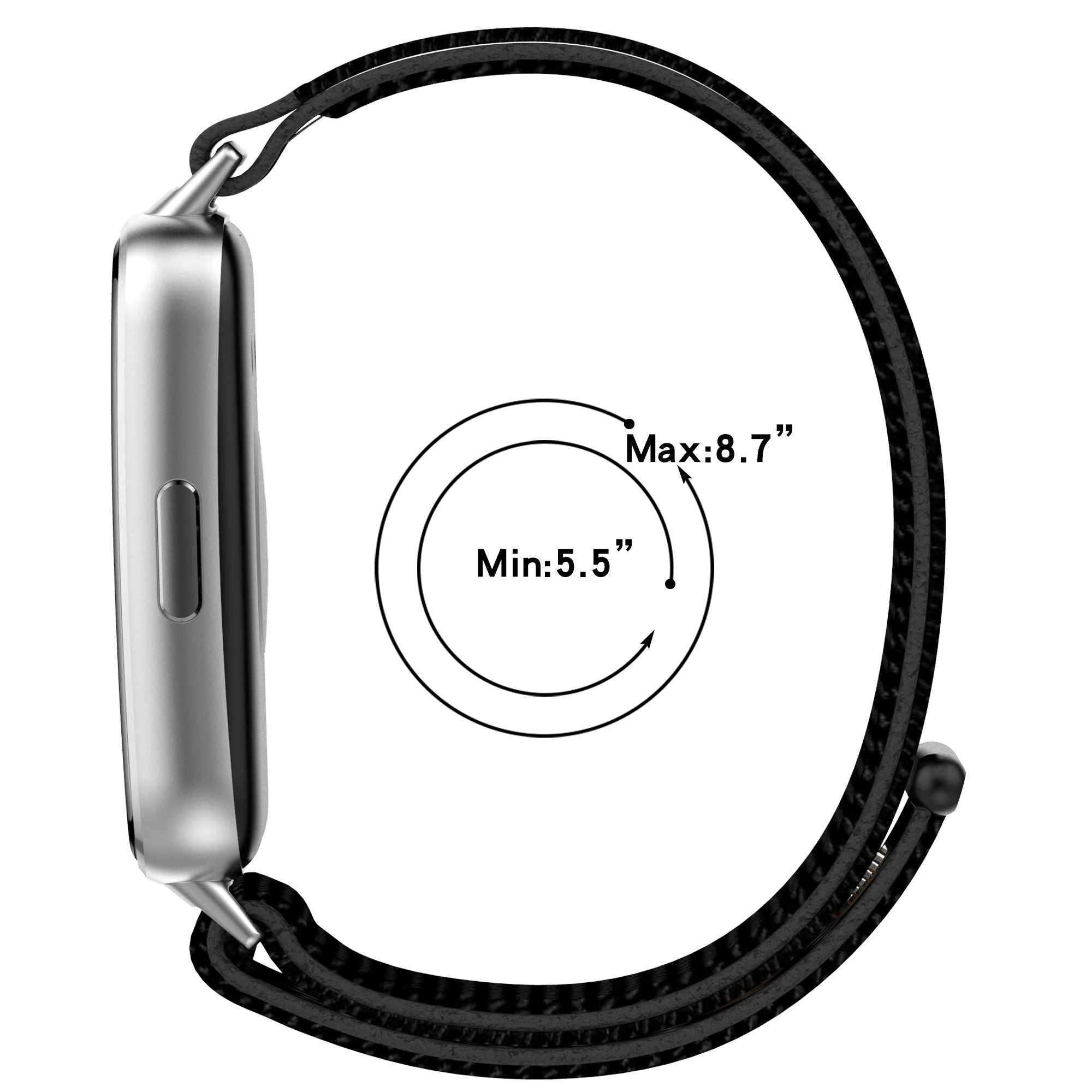 Bracelet nylon Huawei Band 11 Pro (noir)