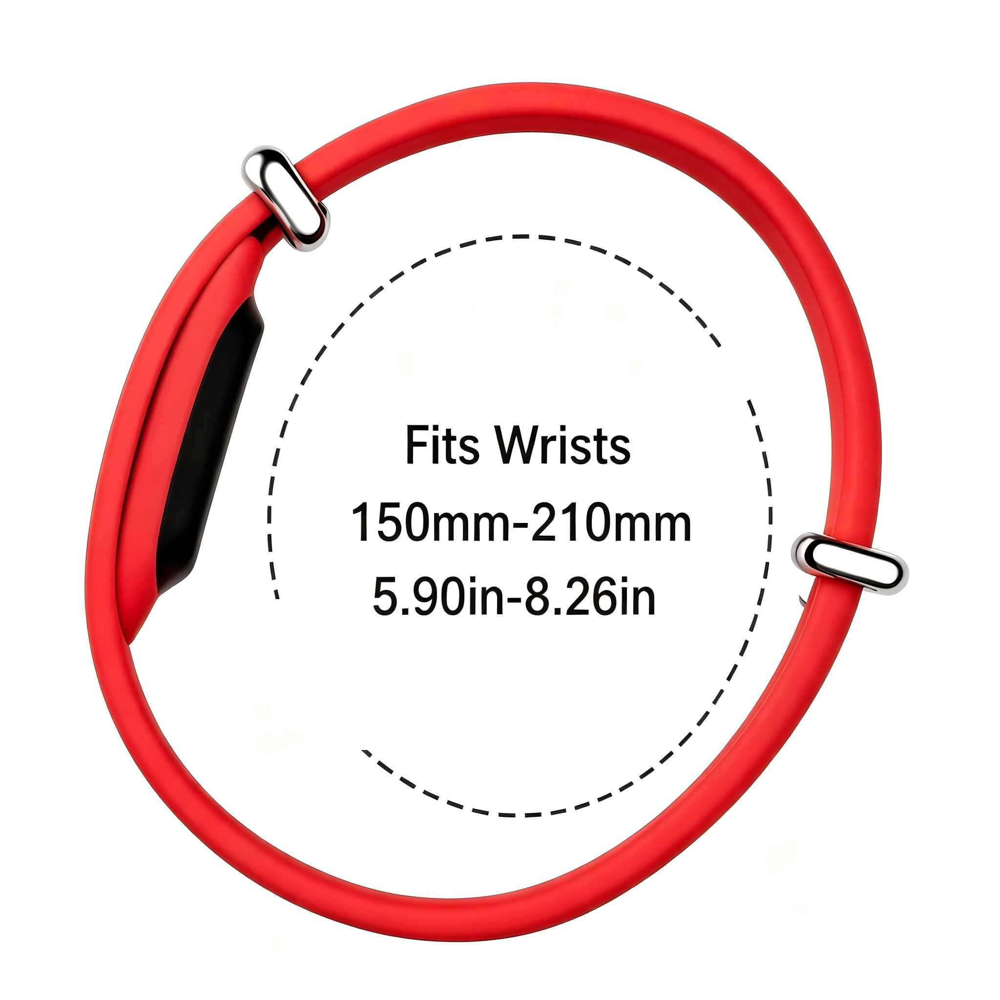 Bracelet silicone Fitbit Air (rouge)