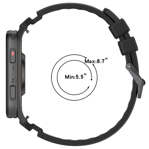 Bracelet silicone Coros Nomad (noir)