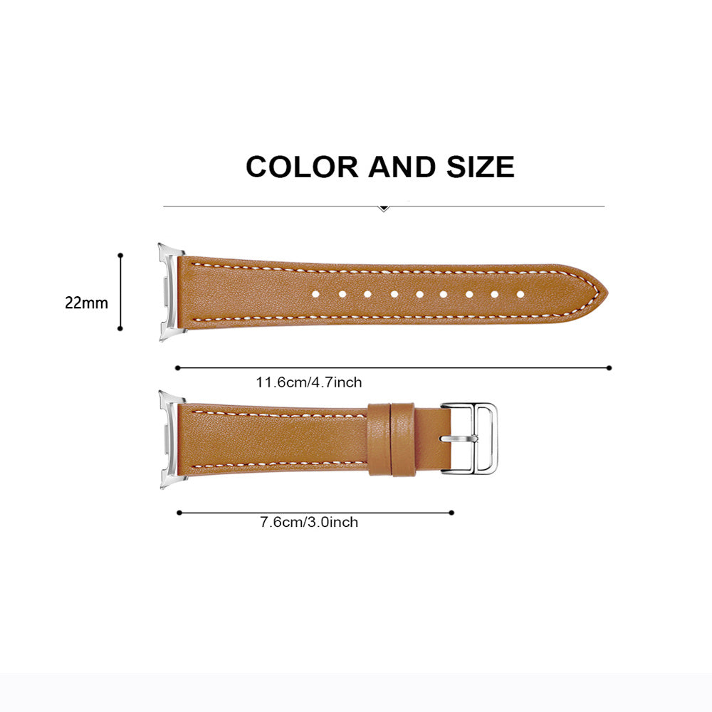 Bracelet cuir classique Samsung Galaxy Watch 8 Classic (rose)