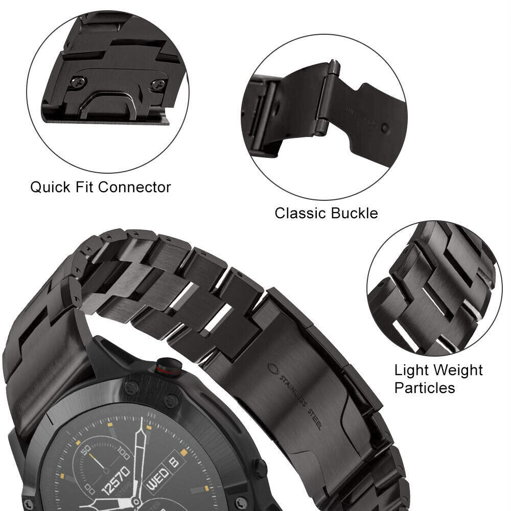 Bracelet titane Garmin D2 Bravo (graphite)