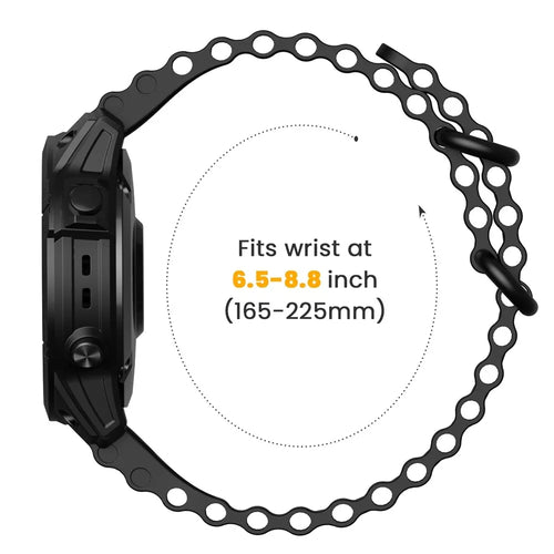 Bracelet ondulada Garmin Approach S62 (noir)
