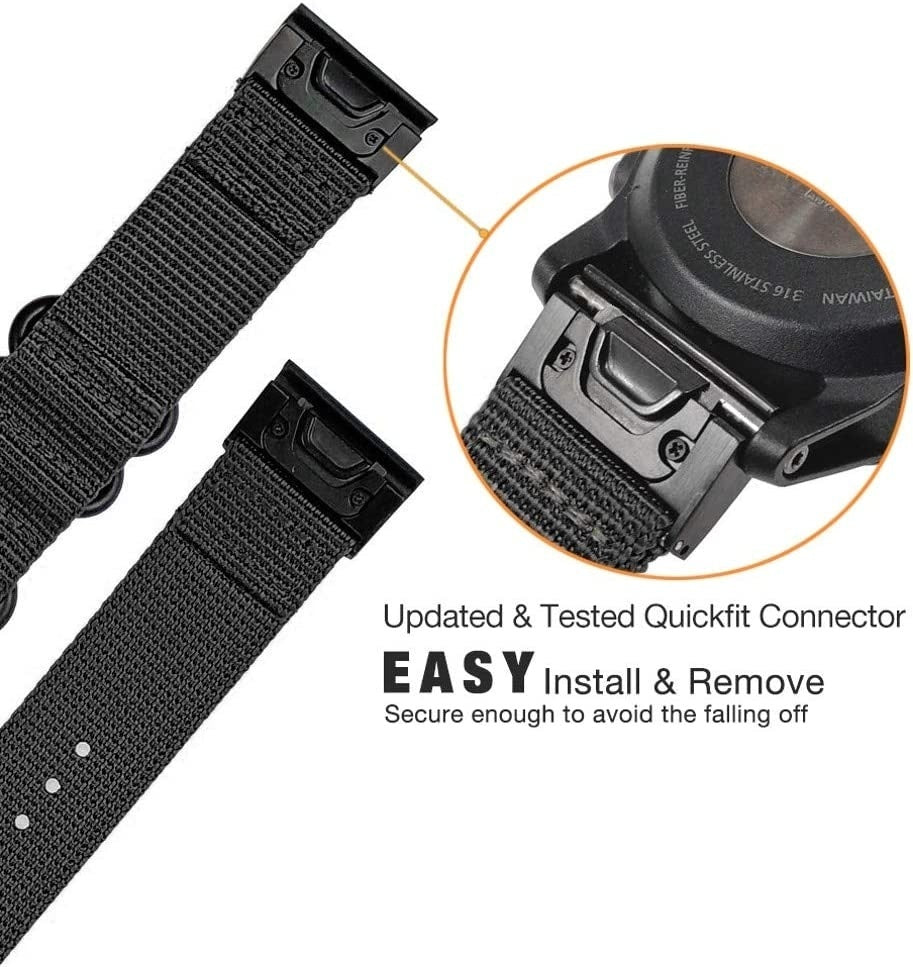 Bracelet nylon à boucle Amazfit T-Rex Ultra 2 (noir)
