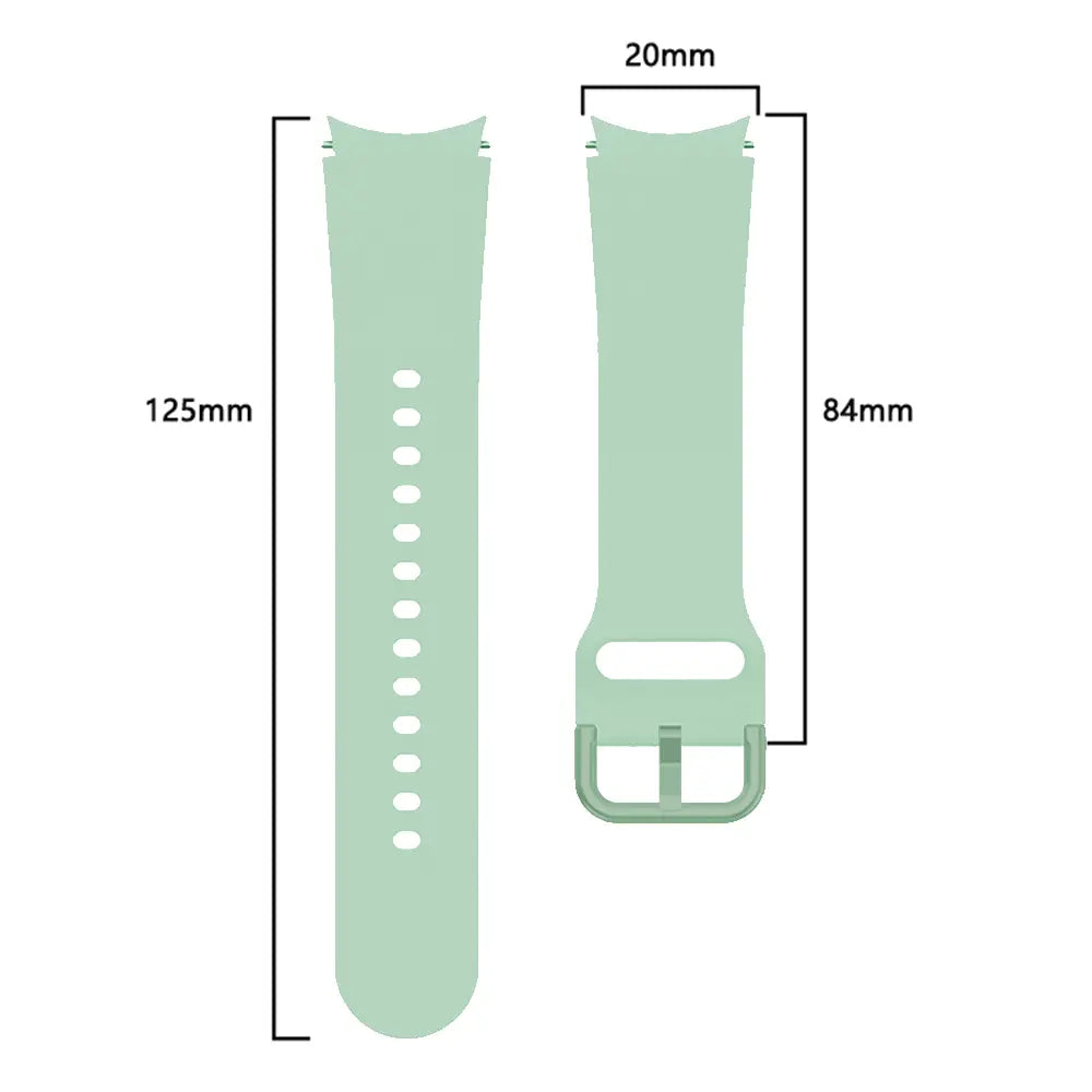 Bracelet silicone boucle Samsung Galaxy Watch 6 - 44mm (vert clair)