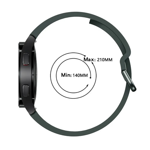Bracelet silicone boucle Samsung Galaxy Watch FE (vert foncé)