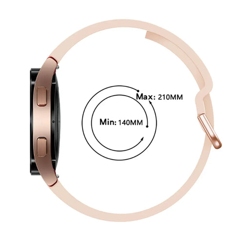 Bracelet silicone boucle Samsung Galaxy Watch 6 - 44mm (rose sable)