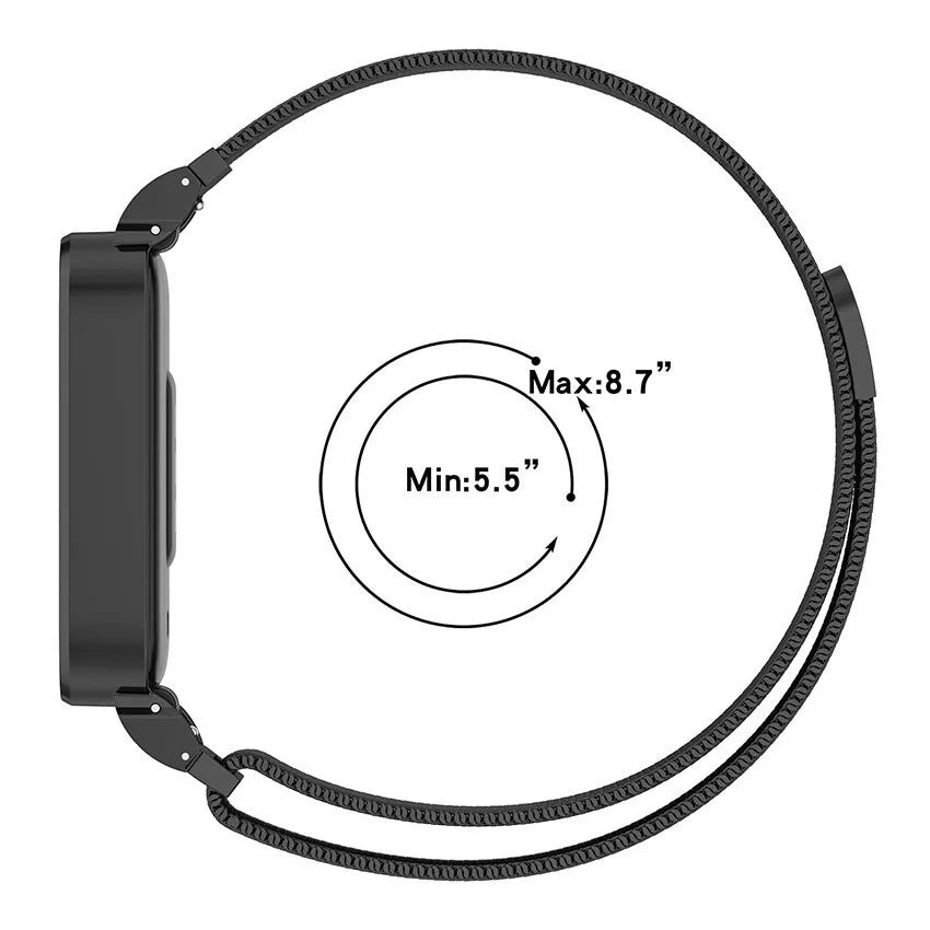 Bracelet Milanais Xiaomi Smart Band 9 Active (noir)