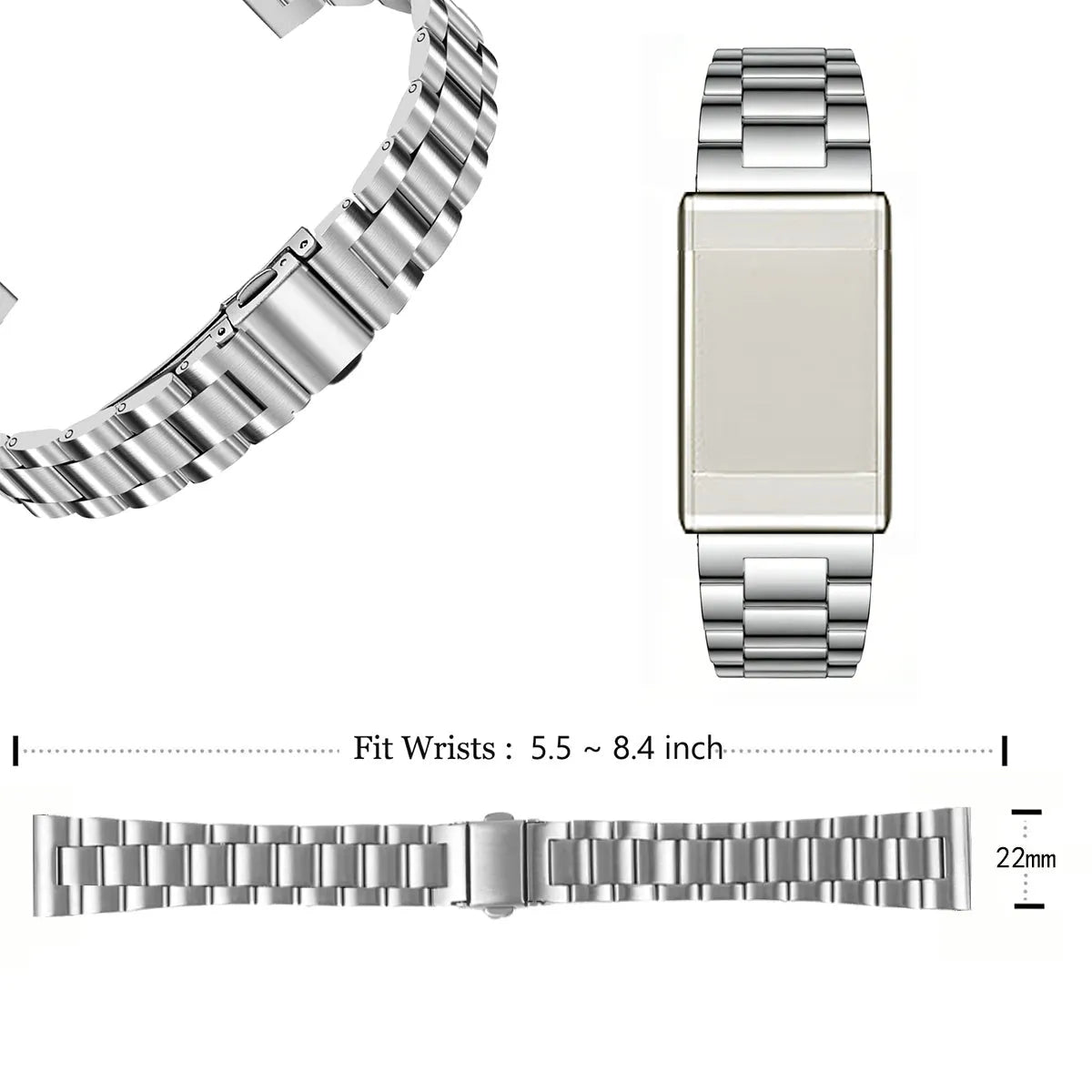 Bracelet acier WHOOP MG (argent)