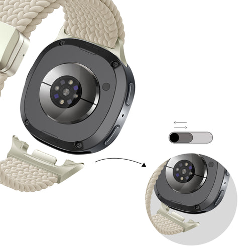 Bandz Bracelet tressé magnétique Samsung Galaxy Watch 9 - 40mm (lumière stellaire)