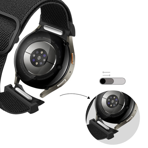 Bandz Bracelet elastique 'Easy Fit' Samsung Galaxy Watch 4 - 44mm (noir)