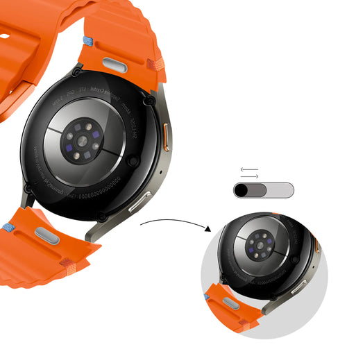 Bandz Bracelet Wave 'Easy Fit' Samsung Galaxy Watch 5 Pro (orange)