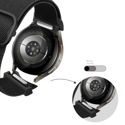 Bandz Bracelet elastique 'Easy Fit' Samsung Galaxy Watch 7 - 44mm (noir)