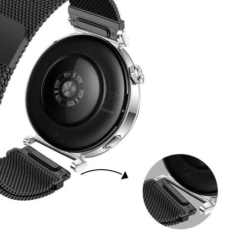 Bandz Bracelet milanais 'Easy Fit' Zenwatch Venice Pro (noir)