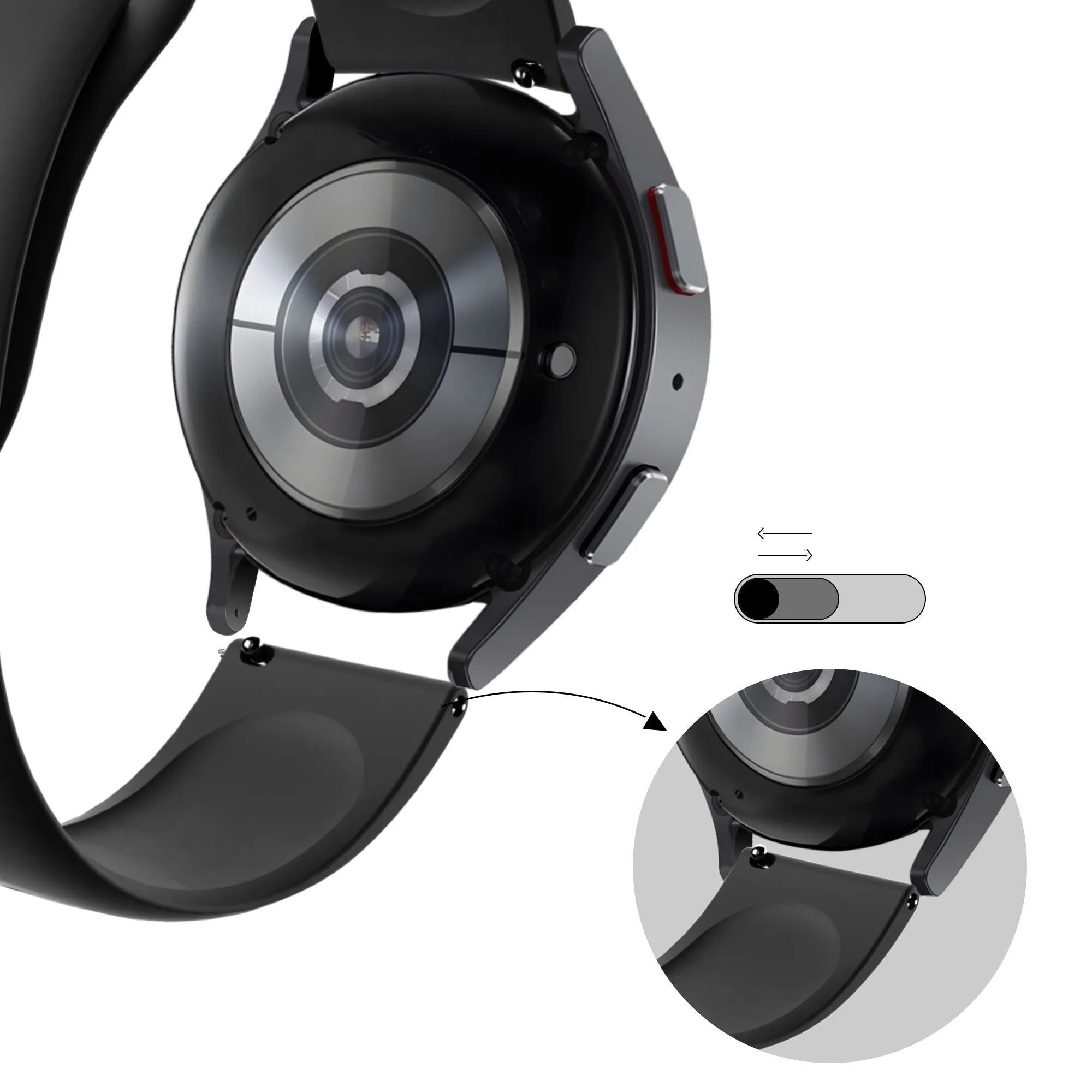 Bandz Bracelet sport 'Deluxe' Coros Apex 2 (noir)