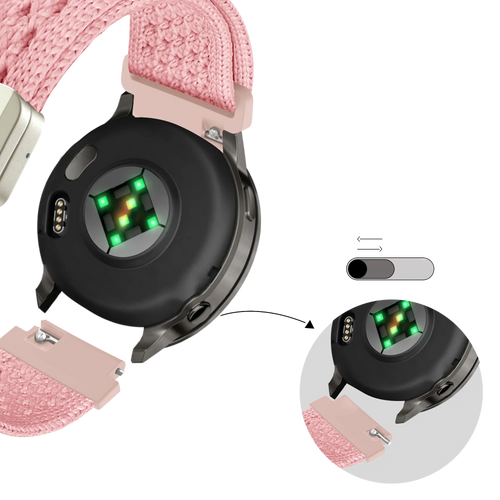 Bandz Bracelet nylon vintage Garmin Bounce 2 (rose)