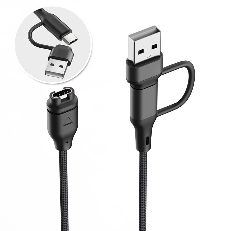 Strap-it USB-A & C 2in1 Braided Garmin Instinct 2s Charger
