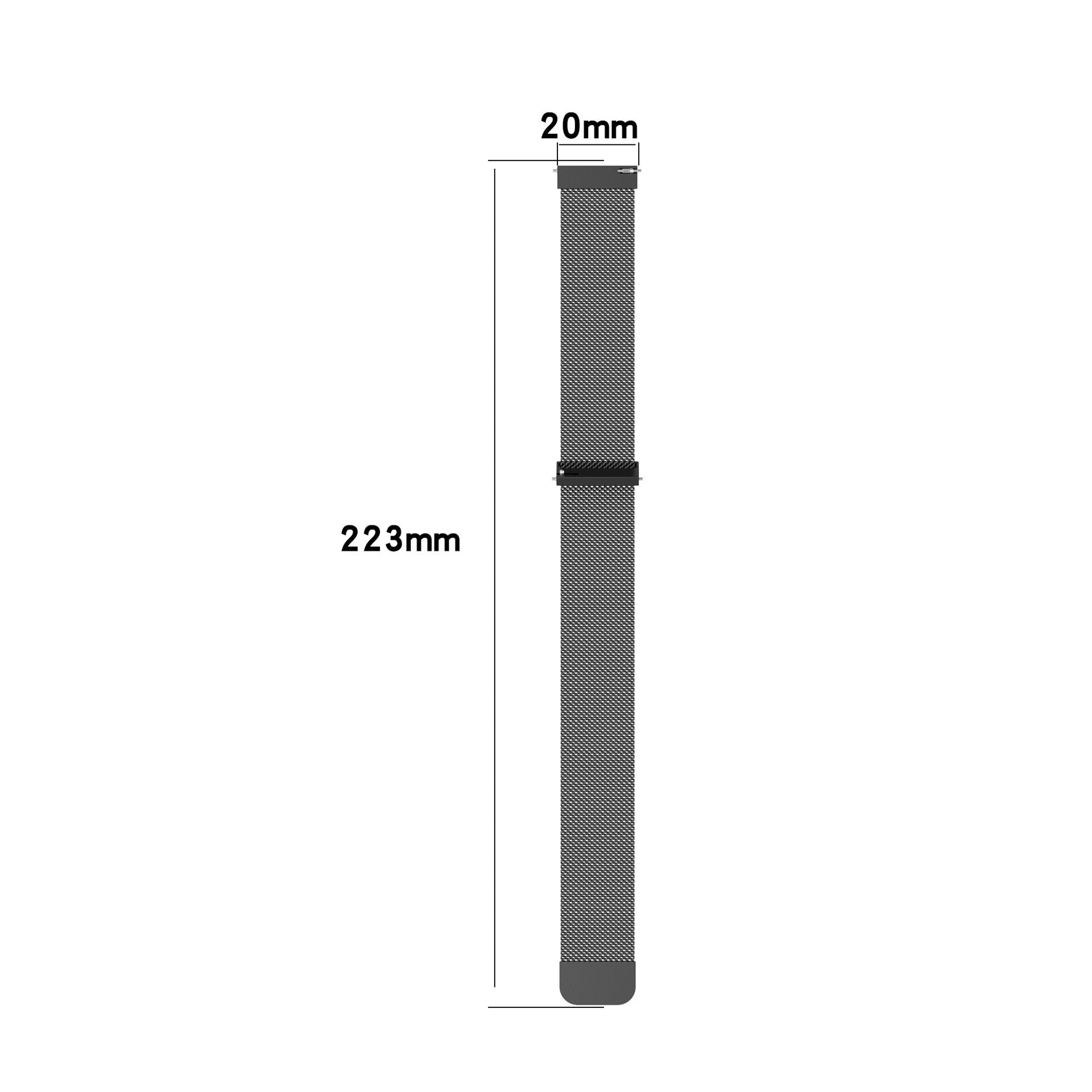Bracelet milanais Garmin Venu 3 (noir)