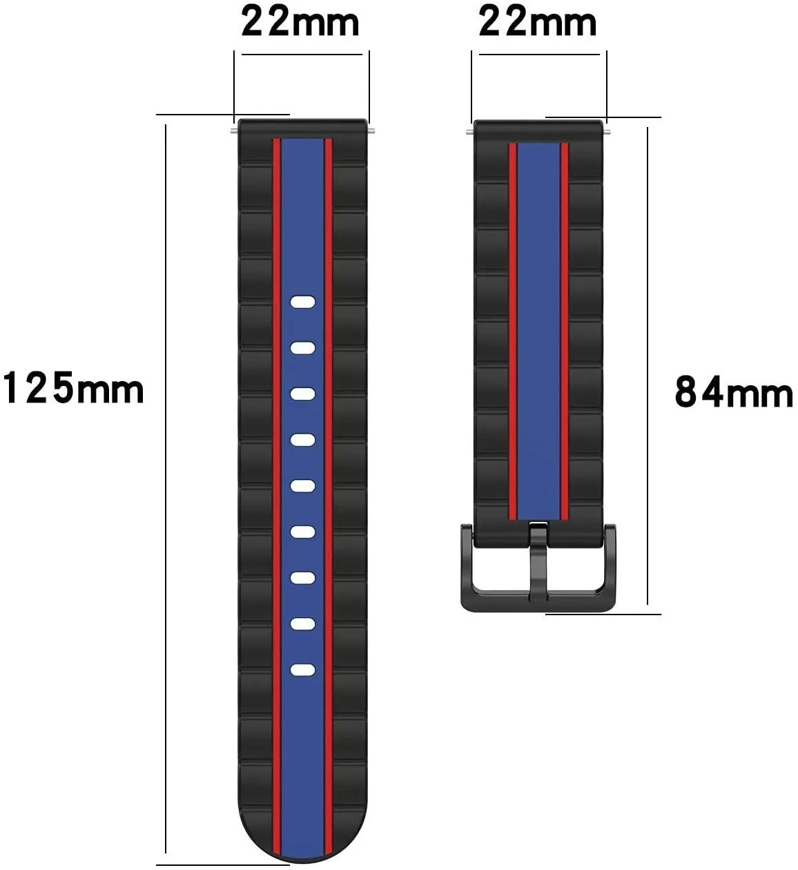 Bracelet édition spéciale ICE Smart TKS Rectangular 1.41 (noir/bleu)