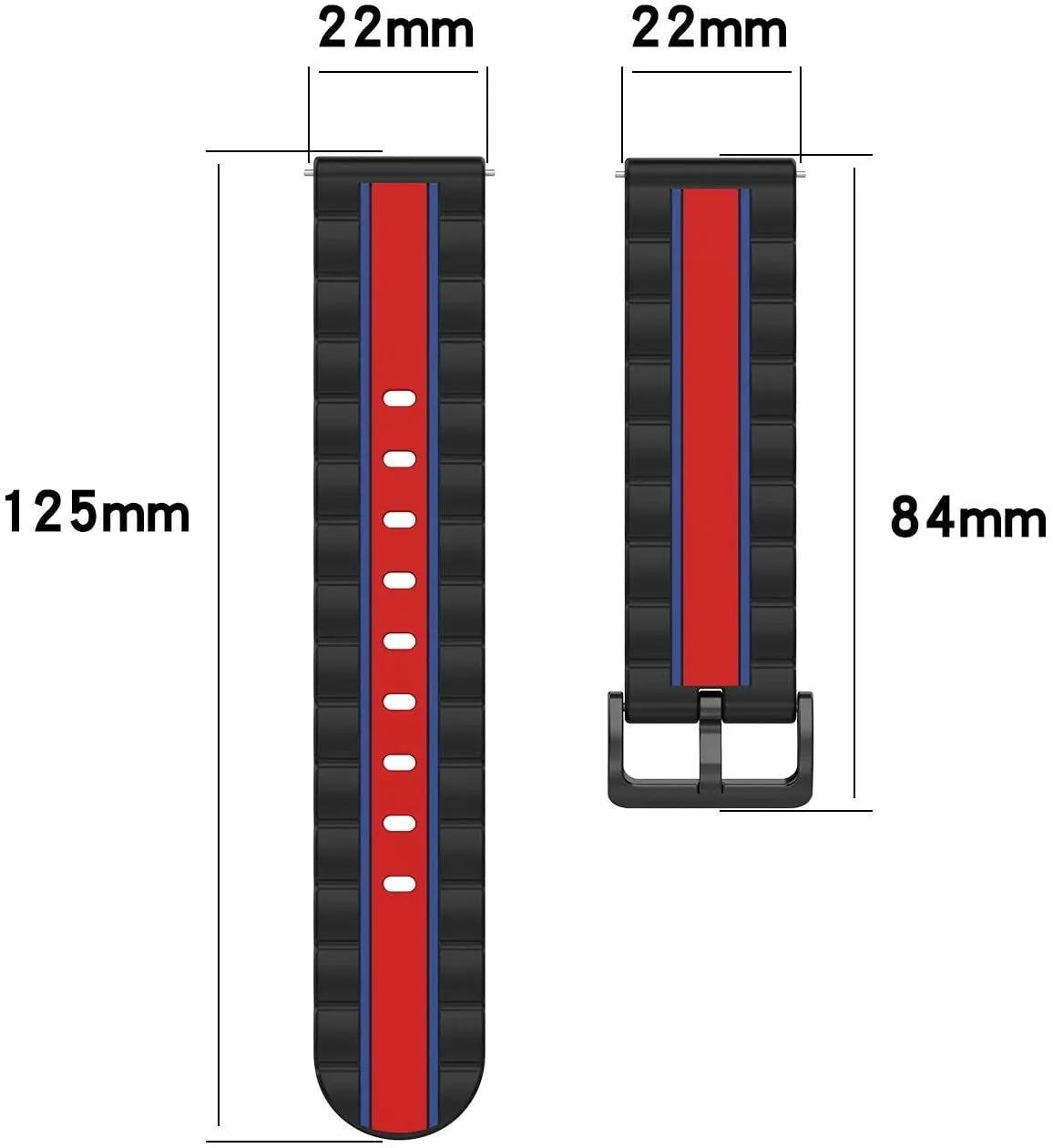 Bracelet Édition spéciale Amazfit Bip 5 (noir/rouge)
