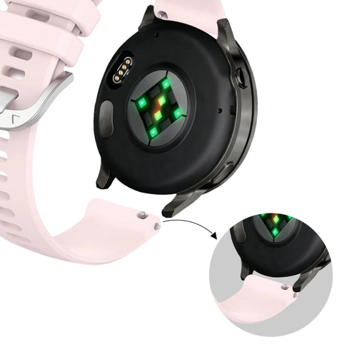 Bandz Garmin Venu 4 - 41mm Silicone Strap 'Classic' (Light Pink)
