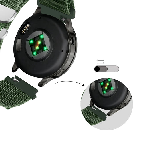 Bandz Bracelet nylon Alpine Garmin Forerunner 165 (verte)