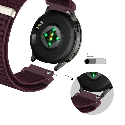 Bandz Garmin Approach S40 Nylon Strap 'Wave' (Dark Purple)