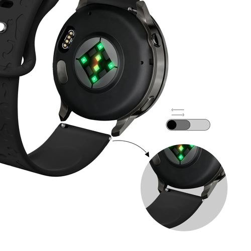 Bandz Garmin Venu 4 - 41mm Silicone Strap 'Leopard' (Black)