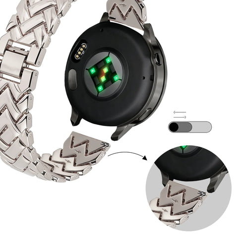Bandz Bracelet metal 'V-Type' Huawei Watch 5 - 42mm (lumière stellaire)