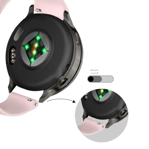 Bandz Bracelet silicone 'Premium' Garmin Forerunner 265 (rose)