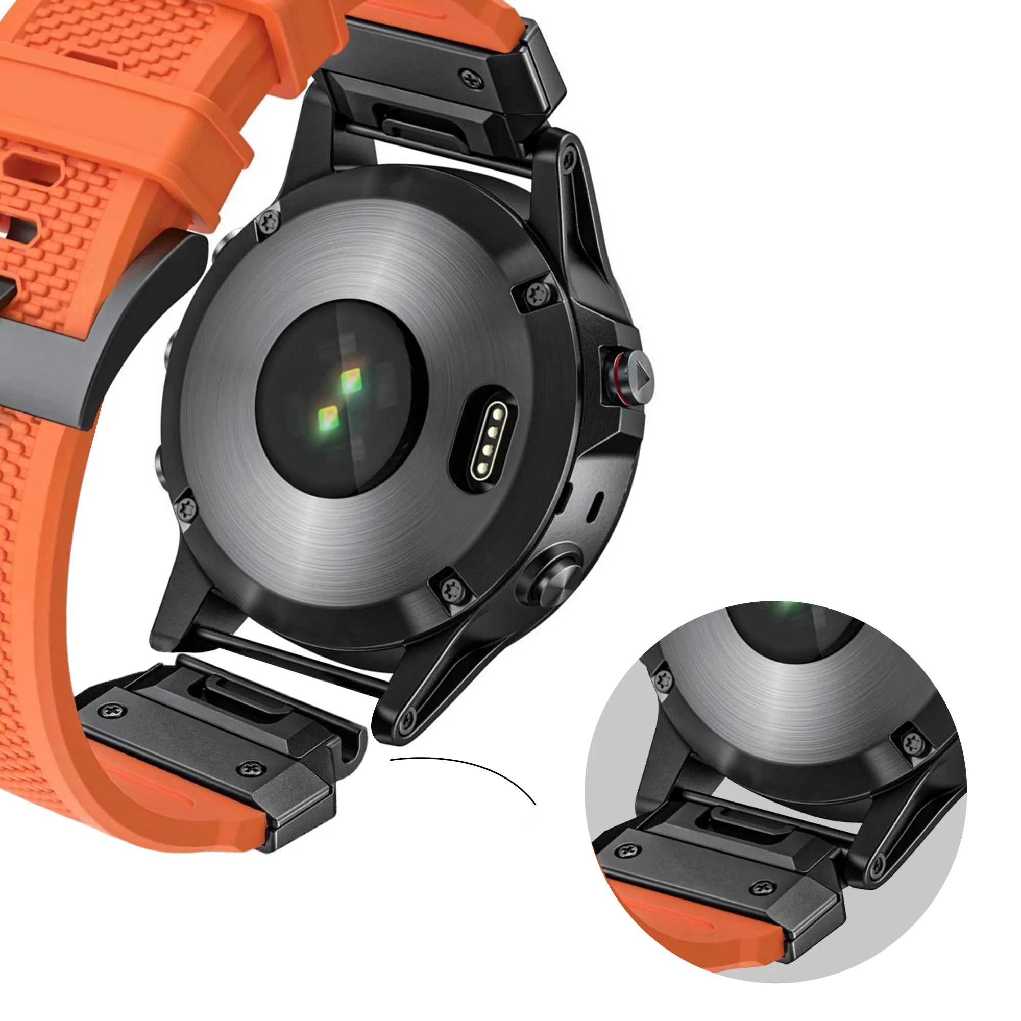 Bandz Bracelet silicone 'Explorer' Garmin MARQ (orange)